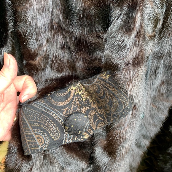 2X Mink Fur Parka Coat Quilted Liner 50”Bust😍EXCL - Picture 12 of 14